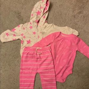 Baby girl matching set 3-6 months